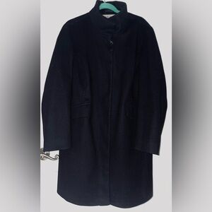 Nine West Classic Black Overcoat XXL